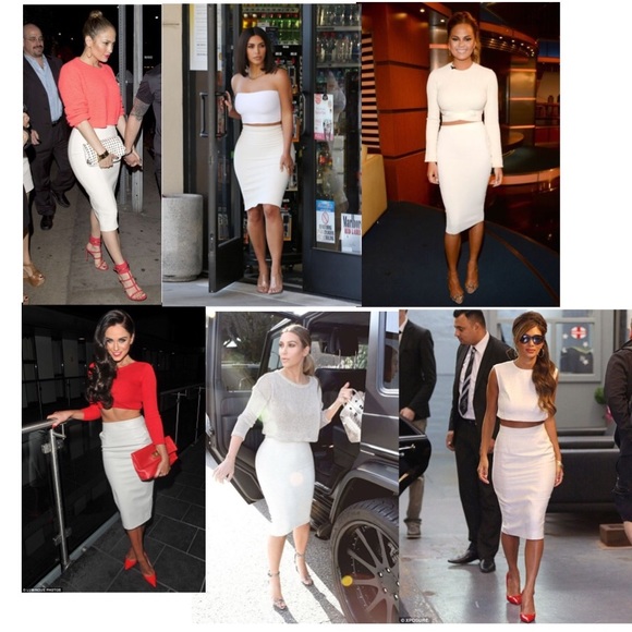 Gucci white asymmetrical pencil skirt - Picture 12 of 12